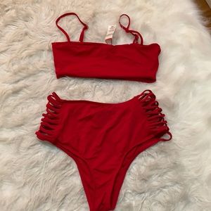L’space red bathingsuit